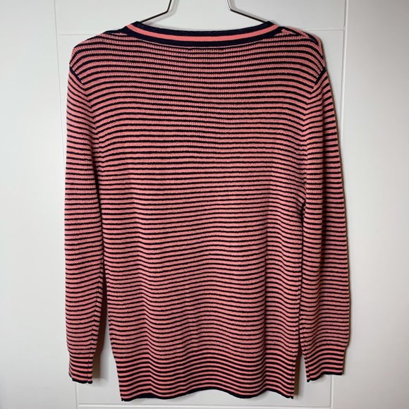 NEW~ J Crew Shoulder-button Sweater In Stripe Size M - Picture 8 of 9